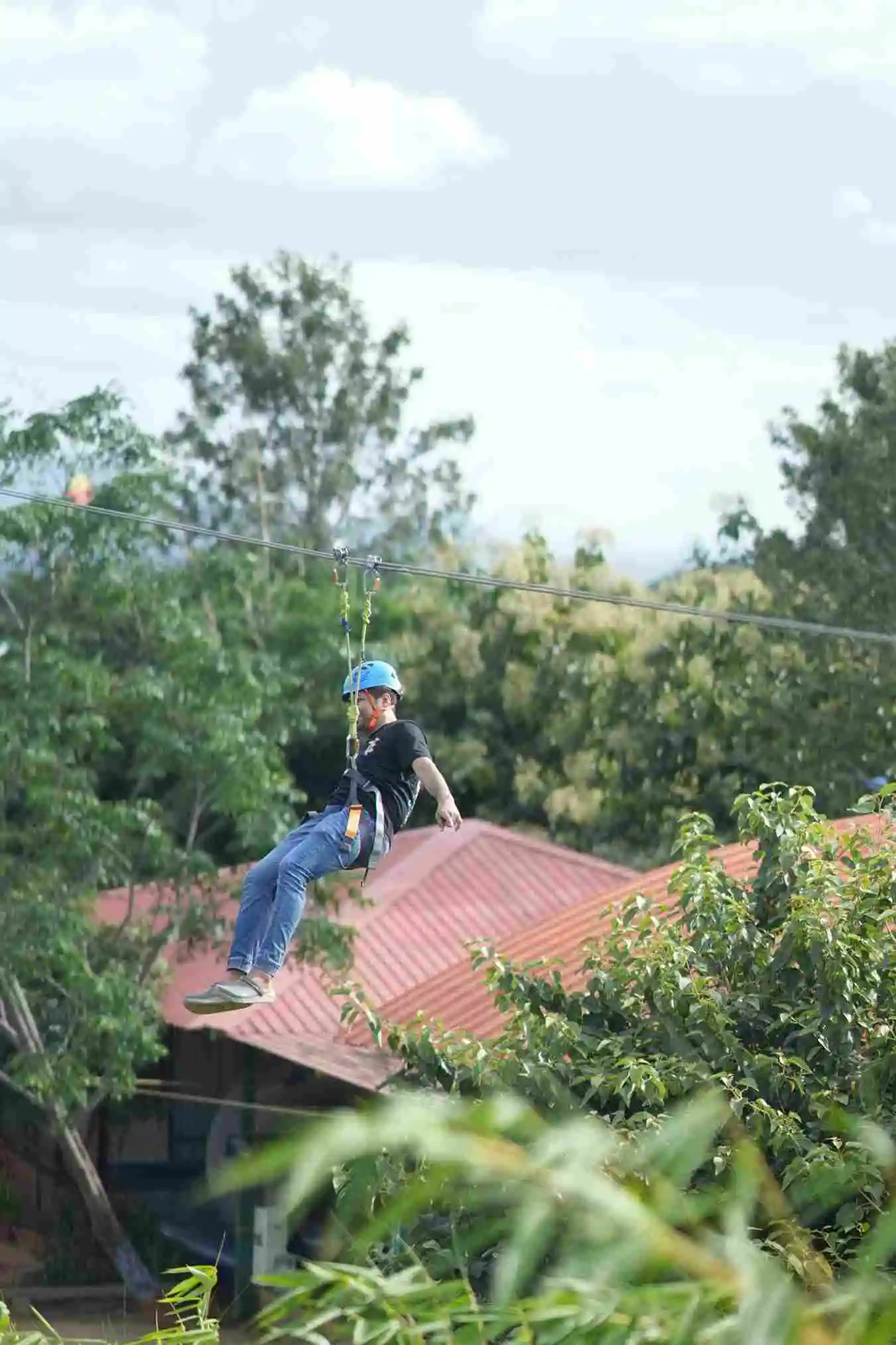 Zip Line activity at Suggee Resort, resort in Bangalore