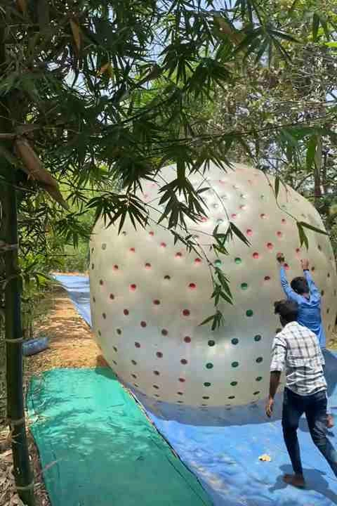  Land Zorbing activity at Suggee Resort, resort in Bangalore