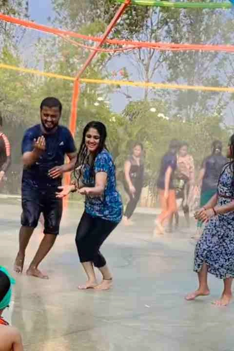 Rain Dance activity at Suggee Resort, resort in Bangalore