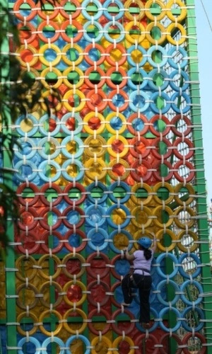 Tyre climbing activity at Suggee Resort Bangalore
