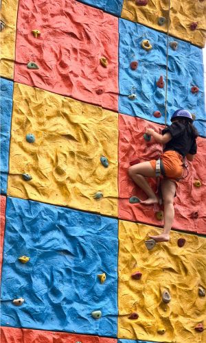 Wall climbing activity at Suggee Resort, resort in Bangalore