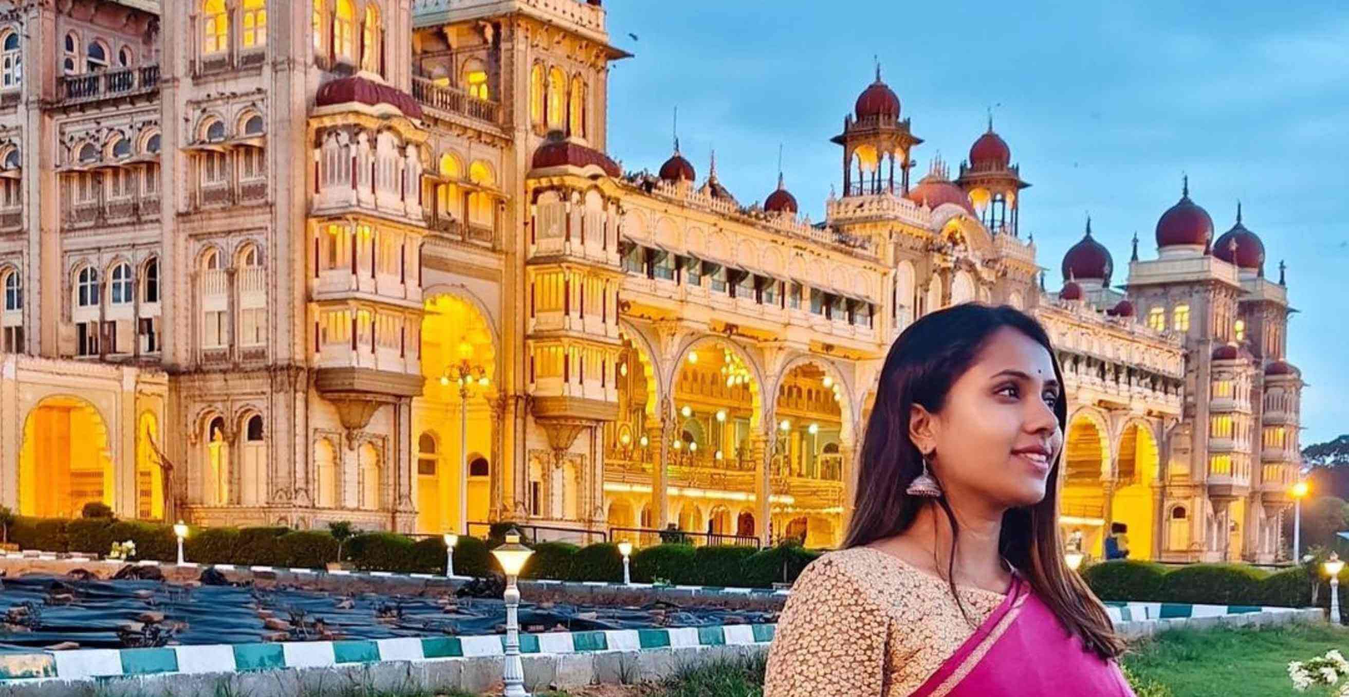 Tourists at Mysore Palace, Mysuru