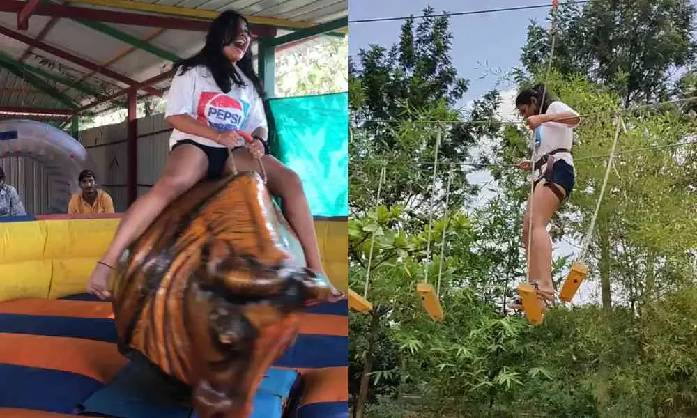 Bull ride activity in day outing package at Suggee Resort