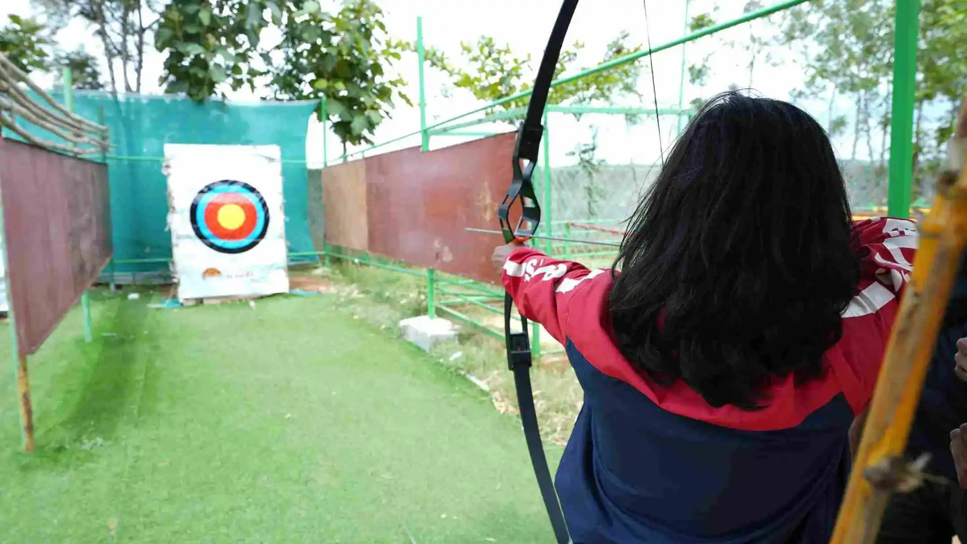 Archery range activity at Suggee Resort Bangalore