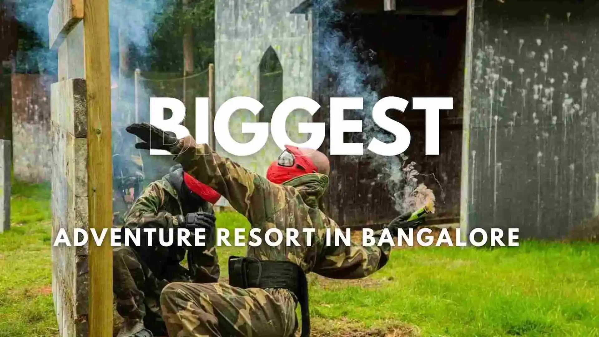 Paintball activity at Suggee Resort Bangalore
