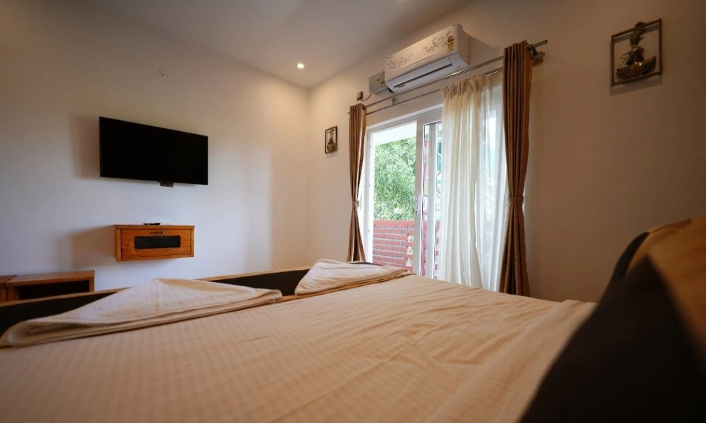 Nirvana balcony room view at Suggee Resort Bangalore