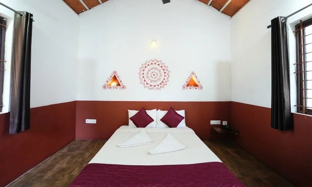 Interior of a Couple Hut at Suggee Resort